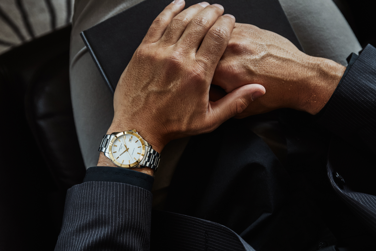 【ヴィンテージビリヤードキュー 】 Power Glide Consul新品未使 Men Quartz DS Jubile watch by Certina